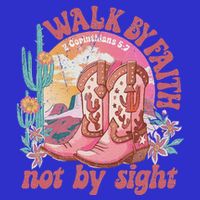 Walk By Faith Not By Sight Saying Bible Verse Kids Hoodie