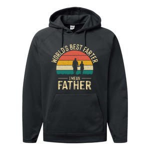 WorldS Best Farter FatherS Day Graphic Performance Fleece Hoodie