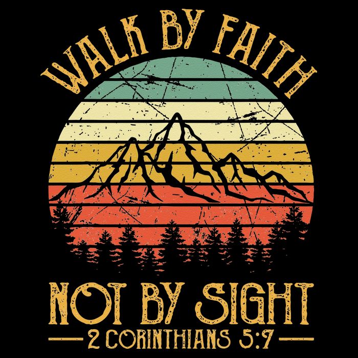 Walk By Faith Not By Sight T Bible Verse Gift Christian Cooling Performance Crew T-Shirt