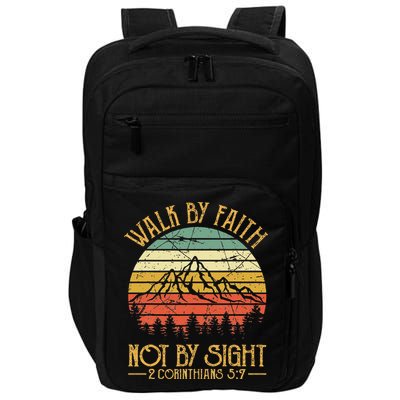 Walk By Faith Not By Sight T Bible Verse Gift Christian Impact Tech Backpack
