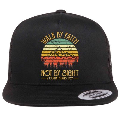 Walk By Faith Not By Sight T Bible Verse Gift Christian Flatbill Hat