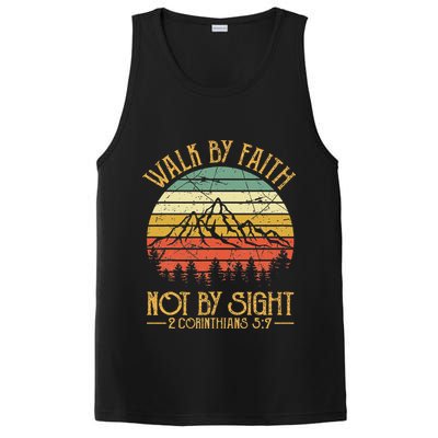 Walk By Faith Not By Sight T Bible Verse Gift Christian PosiCharge Competitor Tank