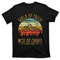 Walk By Faith Not By Sight Bible Verse Gift Christian T-Shirt