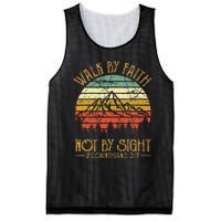 Walk By Faith Not By Sight Bible Verse Gift Christian Mesh Reversible Basketball Jersey Tank