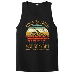 Walk By Faith Not By Sight Bible Verse Gift Christian PosiCharge Competitor Tank