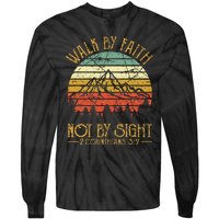 Walk By Faith Not By Sight Bible Verse Gift Christian Tie-Dye Long Sleeve Shirt