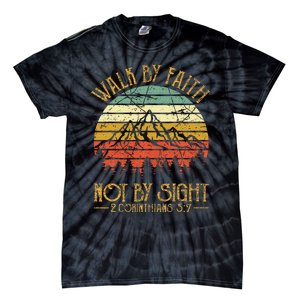 Walk By Faith Not By Sight Bible Verse Gift Christian Tie-Dye T-Shirt