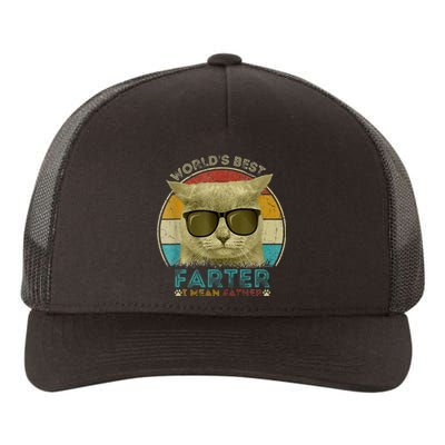 Worlds Best Farter I Mean Father Best Cat Dad Ever Yupoong Adult 5-Panel Trucker Hat