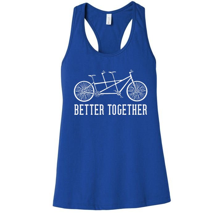 Tandem Bike Bicycle Cycling Women's Racerback Tank