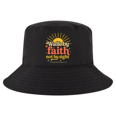 Walk By Faith Not By Sight Bible Quote 2 Corinthians 57 Cool Comfort Performance Bucket Hat