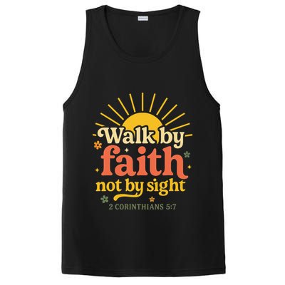 Walk By Faith Not By Sight Bible Quote 2 Corinthians 57 PosiCharge Competitor Tank