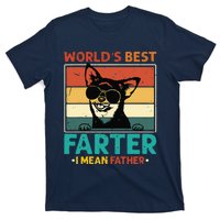 Worlds Best Farter I Mean Father Best Dad Ever Cool Dog T-Shirt