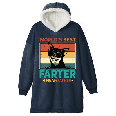 Worlds Best Farter I Mean Father Best Dad Ever Cool Dog Hooded Wearable Blanket