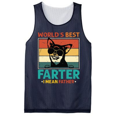 Worlds Best Farter I Mean Father Best Dad Ever Cool Dog Mesh Reversible Basketball Jersey Tank