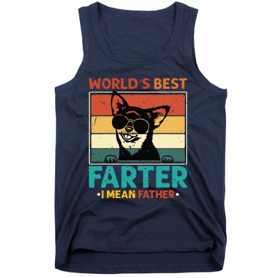 Worlds Best Farter I Mean Father Best Dad Ever Cool Dog Tank Top