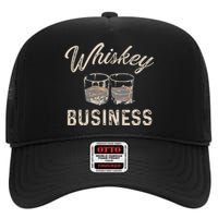 Whiskey Business Funny Vintage Shot Glasses Alcohol Drinking High Crown Mesh Back Trucker Hat