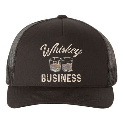 Whiskey Business Funny Vintage Shot Glasses Alcohol Drinking Yupoong Adult 5-Panel Trucker Hat