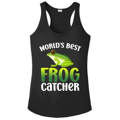 World's Best Frog Catcher Boys Girls Frog Hunter Ladies PosiCharge Competitor Racerback Tank