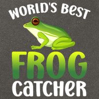 World's Best Frog Catcher Boys Girls Frog Hunter Cotton Canvas Backpack