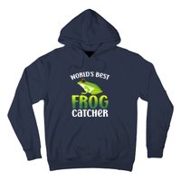 World's Best Frog Catcher Boys Girls Frog Hunter Hoodie