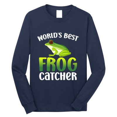 World's Best Frog Catcher Boys Girls Frog Hunter Long Sleeve Shirt