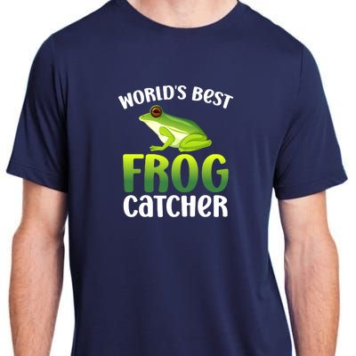 World's Best Frog Catcher Boys Girls Frog Hunter Adult ChromaSoft Performance T-Shirt