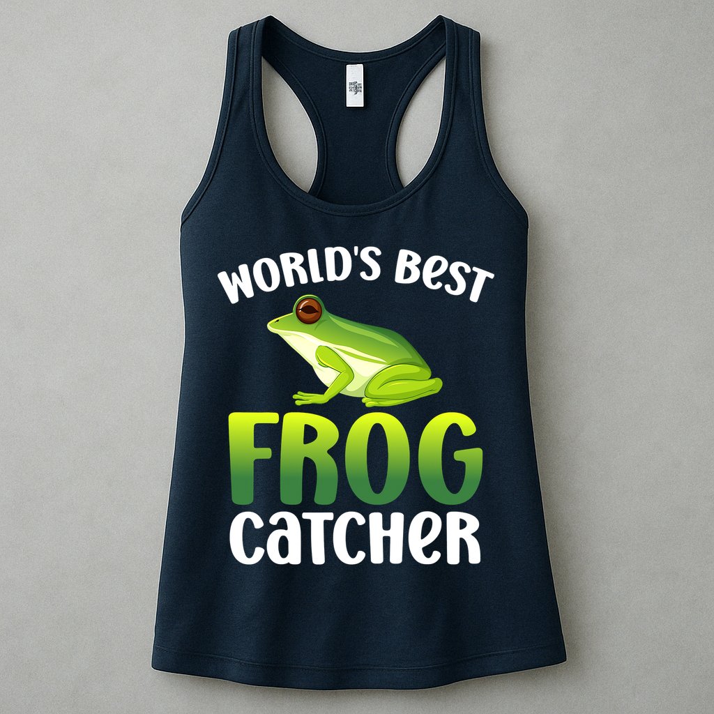 World's Best Frog Catcher Boys Girls Frog Hunter Womens Tank Top