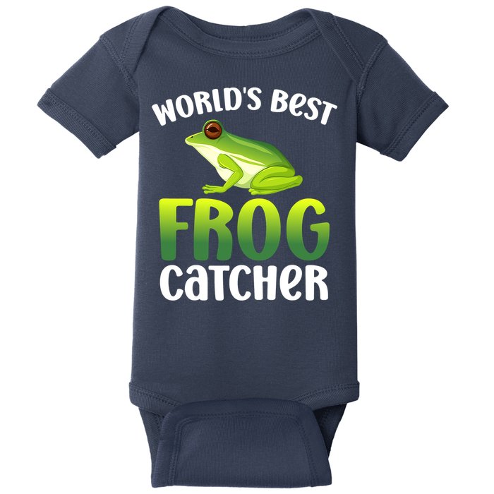 World's Best Frog Catcher Boys Girls Frog Hunter Baby Bodysuit