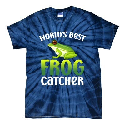 World's Best Frog Catcher Boys Girls Frog Hunter Tie-Dye T-Shirt