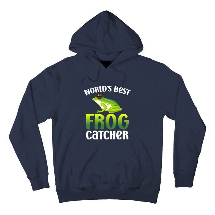 World's Best Frog Catcher Boys Girls Frog Hunter Tall Hoodie