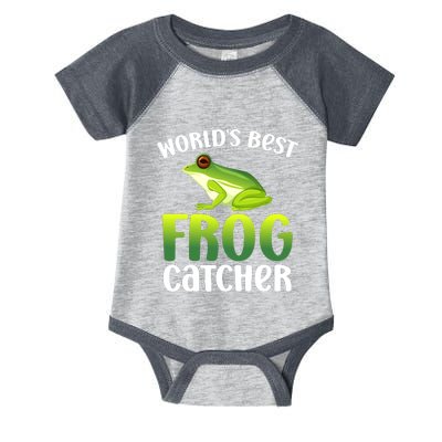 World's Best Frog Catcher Boys Girls Frog Hunter Infant Baby Jersey Bodysuit