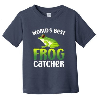 World's Best Frog Catcher Boys Girls Frog Hunter Toddler T-Shirt