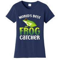 World's Best Frog Catcher Boys Girls Frog Hunter Women's T-Shirt