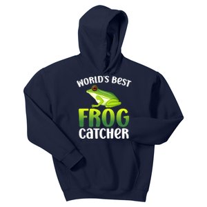 World's Best Frog Catcher Boys Girls Frog Hunter Kids Hoodie