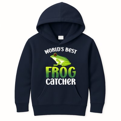 World's Best Frog Catcher Boys Girls Frog Hunter Kids Hoodie