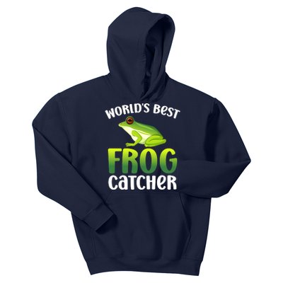 World's Best Frog Catcher Boys Girls Frog Hunter Kids Hoodie