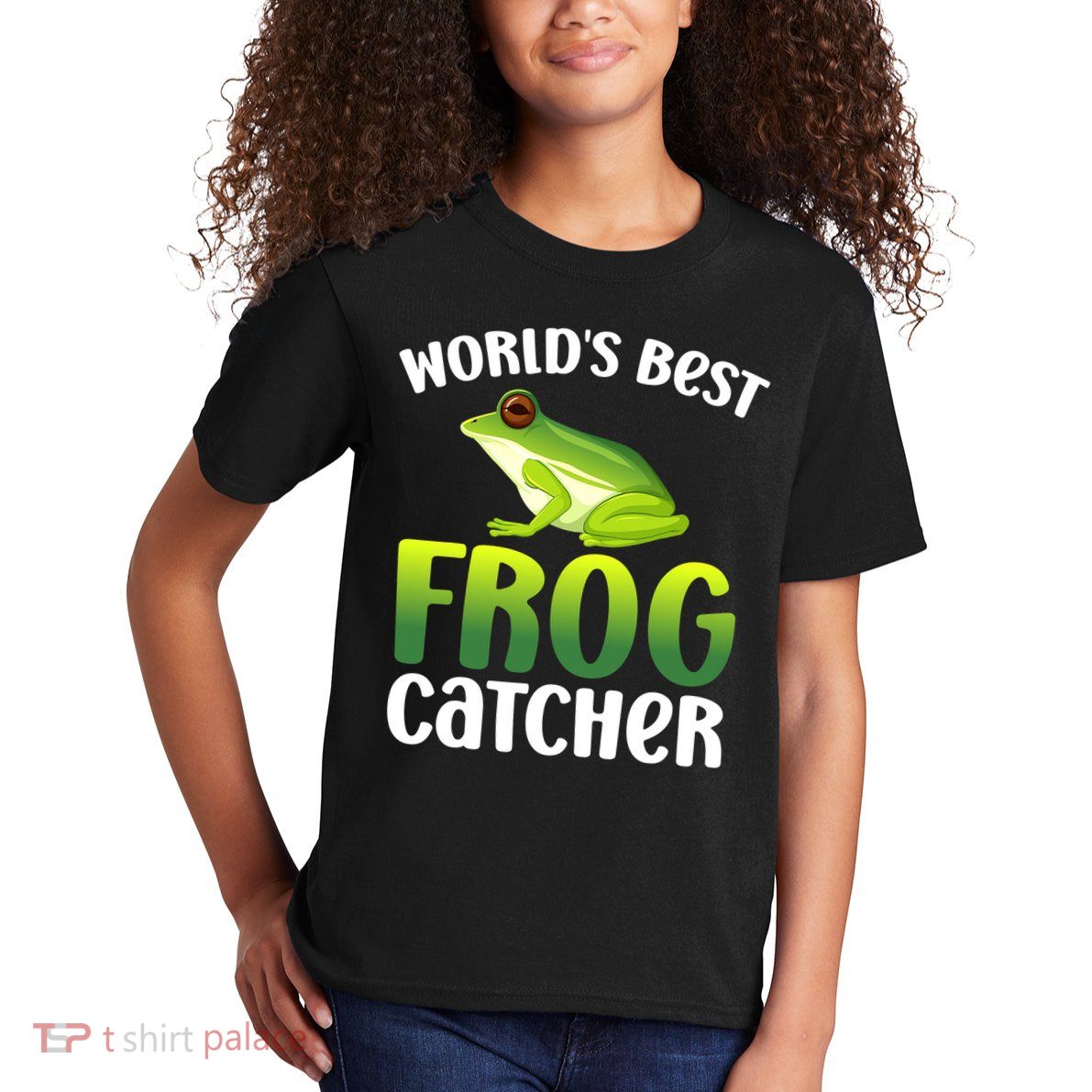 World's Best Frog Catcher Boys Girls Frog Hunter Kids T-Shirt