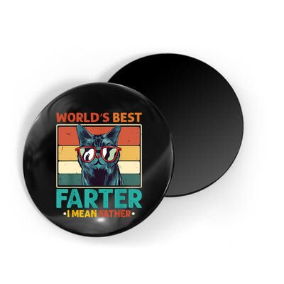 Worlds Best Farter I Mean Father Best Cat Dad Ever Magnet