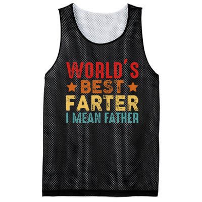 Worlds Best Farter I Mean Father Best Dad Ever Cool Mesh Reversible Basketball Jersey Tank