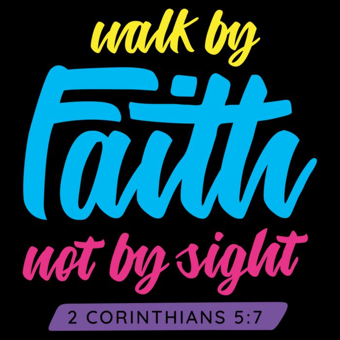 Walk By Faith Not By Sight Bible Verse Christian Saying Funny Gift Cooling Performance Crew T-Shirt