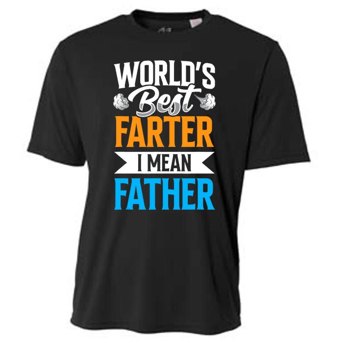 World's Best Farter I Mean Father Dad Father's Day Daddy Cooling Performance Crew T-Shirt