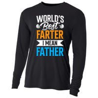 World's Best Farter I Mean Father Dad Father's Day Daddy Cooling Performance Long Sleeve Crew