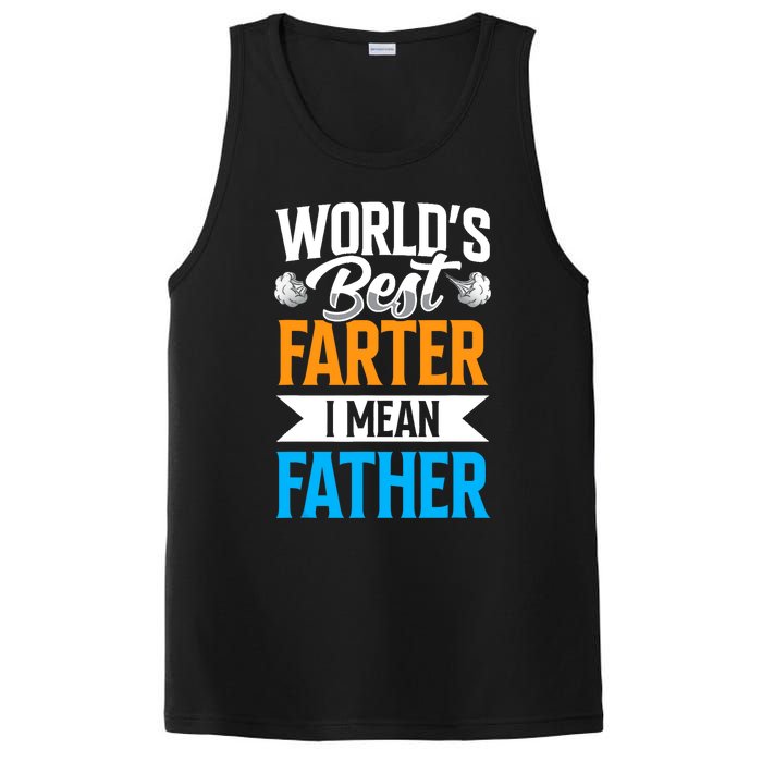 World's Best Farter I Mean Father Dad Father's Day Daddy PosiCharge Competitor Tank