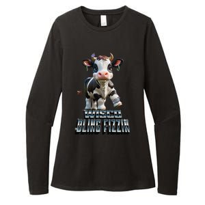 Wisco Bling Fizzin Cow Womens CVC Long Sleeve Shirt