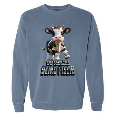 Wisco Bling Fizzin Cow Garment-Dyed Sweatshirt