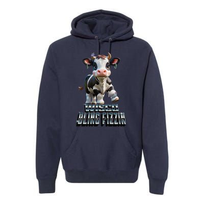 Wisco Bling Fizzin Cow Premium Hoodie