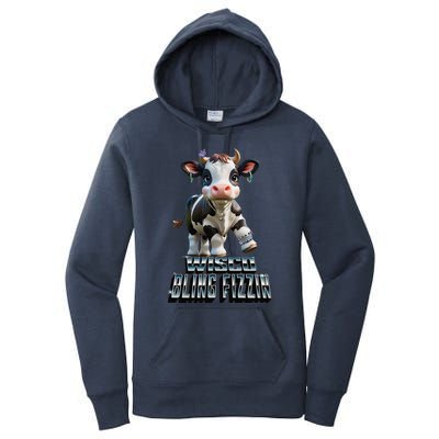 Wisco Bling Fizzin Cow Women's Pullover Hoodie