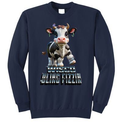 Wisco Bling Fizzin Cow Tall Sweatshirt