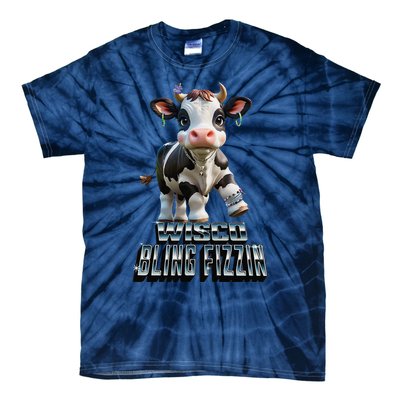 Wisco Bling Fizzin Cow Tie-Dye T-Shirt