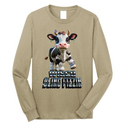 Wisco Bling Fizzin Cow Long Sleeve Shirt